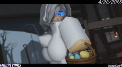 1girls 2025 3d ass ass_focus basket big_ass black_eyes blue-tinted_eyewear building bunny_costume bunny_onesie bunny_tail clothed clothed_female dated dead_tree dead_trees decaying_winter discord_tag easter easter_egg easter_eggs egg_basket english_text eyewear female female_only fully_clothed fully_clothed_female holding_object hood hood_up kaylee_(caffinatedbuns) letterbox letterboxed long_hair long_sleeves looking_at_viewer moosty night onesie original_character pale-skinned_female pale_skin roblox roblox_game robloxian smile solo standing text thick_thighs thighs white_clothing white_hair white_hood white_sleeves