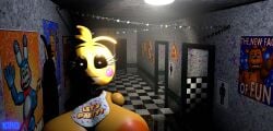 1girls 3d animatronic anthro areolae big_breasts breasts busty female female_only five_nights_at_freddy's five_nights_at_freddy's_2 huge_breasts indoors kiro93591529 large_breasts looking_at_viewer nipple_piercing nipples panties piercing png smile solo thick_thighs toy_chica_(fnaf) wide_hips