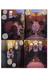 1femboy 1futa 2girls ass_grab atabei_(blackwhiplash) big_balls big_penis blackwhiplash bwl church cock_ring cum cum_in_ass cum_in_pussy dark-skinned_futanari female futa_on_male futadom huge_ass light-skinned_male nun nun_outfit older_futanari older_penetrating_younger small_balls small_penis teasing younger_male