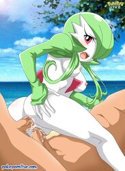 1girls 2boys anal anal_penetration anal_sex beach breasts cowgirl_position cum cum_in_ass cum_in_pussy cum_inside double_penetration female female_on_top forced gardevoir girl_on_top green_hair humanoid mmf_threesome nintendo on_top palcomix partial_male penetration penis pokémon_(species) pokemon pokemon_(species) pokemon_rse pokepornlive red_eyes ride riding sex short_hair team_pokemon vaginal_penetration vaginal_sex video_games white_skin