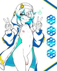 1girls 911servis androgyne_symbol bridget cuffs female female_only fingerless_gloves gloves guilty_gear guilty_gear_strive handcuffs highres hood hood_up hooded_jacket hoodie jacket nun open_clothes open_hoodie solo_female teenager trans_woman transfem transgender_symbol yo-yo