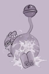 after_sex after_vaginal anus bell beta_pokemon_(species) beta_pokemon_games blush bodily_fluids cum cum_in_pussy cum_inside cum_on_ground cum_on_leg digital_media_(artwork) drooling excessive_cum excessive_genital_fluids felid female feral genital_fluids genitals half-closed_eyes looking_at_viewer looking_back mammal narrowed_eyes nintendo open_mouth pawpads pokemon pokemon_(species) pokemon_gold_beta pussy raised_tail rinrin_(pokemon_gold_beta) rymherdier rynring saliva simple_background solo tail