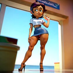 3d ai_generated big_ass big_breasts e3gqe erect_nipples female luz_noceda stable_diffusion the_owl_house