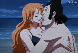 nami (one piece) from one piece by stickyai