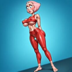3d ai_generated big_ass big_breasts e3gqe erect_nipples female pearl_(steven_universe) stable_diffusion steven_universe underboob