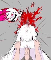 backshots beheaded blood_splatter blood_stain dead friday_night_funkin friday_night_funkin_mod giant_ass gore guro necrophilia nikusa_(fnf) nikusa_(sugarratio) pale-skinned_female what_the_fuck