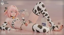 1boy 1femboy 3d astolfo_(fate) astolfo_(saber)_(fate) balls bare_shoulders barefoot big_penis black_bow black_nail_polish black_nails black_toenails blender blender_(software) blenderanon_ blush bottomless bow bow_on_penis braid collarbone completely_nude cow_bell cow_bell_collar cow_ears cow_horns cow_print cum cum_in_glass cum_in_object cum_leaking cum_leaking_out_of_penis cum_on_body cum_on_object cum_on_penis cute_male ear_tag elbow_gloves erection exposed_feet fair_skin fangs fate/apocrypha fate/grand_order fate_(series) feet feet_fetish feet_focus feet_together femboy femboy_milk foot_fetish foot_focus foot_jewelry full_body girly gloves gloves_only got_milk got_milk? hair_intakes hairbow haunted_astolfo_bean_plush holding horns hung_femboy hung_trap jewelry kneehighs legwear_only light-skinned_male loincloth long_hair looking_at_viewer male male_focus male_only milk multicolored_hair multiple_hair_bows navel nipples nude oerba_yun_fang open_mouth pale_skin peace_sign penis penis_out pink_hair precum ribbon simple_background single_braid single_fang sissy sissy_caption skinny skinny_male smile smiling socks_only solo solo_focus solo_male spread_legs squatting steam steamy steamy_cum stirrup_legwear stirrup_socks stirrup_thighhighs stirrups sweat sweaty_body talking_to_viewer testicles text toe_ring toe_rings toes tongue topless trap