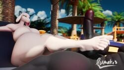 16:9 1boy 1girls 2025 3d 3d_(artwork) 3d_animation 5_fingers animated anthro anthro_on_anthro areola beach big_boobs big_breasts biped black_body black_skin blue_eye blue_eyes blue_eyes_female blue_sky boobs bovid boy breasts caprine cock dick digital_media_(artwork) duo erection feet female female/male foot_fetish foot_play footjob furry furry_only genitals girl hi_res huge_boobs huge_breasts humanoid_feet long_cock long_dick long_penis male male/female mammal melody_(rumakis) mp4 nude outside palm_tree palms penis plant plantigrade pupils rumakis sex short_playtime smile sound tagme thick_thighs tree video voice voice_acted white_body widescreen