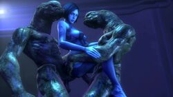 1girls 2boys 3d alien anal anal_penetration animated artificial_intelligence barefoot blue_eyes blue_hair bob_cut breasts carrying cortana cortana_v2 double_penetration female female_focus female_on_feral femsub gangbang group_sex halo_(series) halo_4 highres interspecies large_penis male male_sangheili_(halo) maledom moaning monster noname55 nude sandwiched sangheili sex short_hair sound source_filmmaker standing_sex straight threesome translucent_body vaginal_penetration video