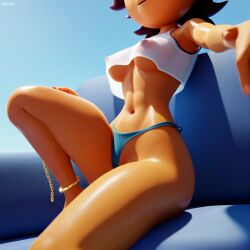 3d ai_generated big_ass big_breasts e3gqe erect_nipples female luz_noceda stable_diffusion the_owl_house