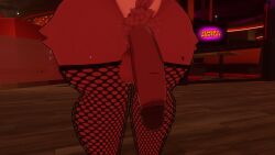 anthro big_penis cock dick femboy fexa fexa_(cally3d) fexa_(cryptia) five_nights_at_freddy's foxy_(fnaf) fredina's_nightclub male male_only penis solo vrchat vrchat_avatar vrchat_model