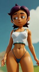 3d ai_generated big_ass big_breasts e3gqe erect_nipples female luz_noceda stable_diffusion the_owl_house
