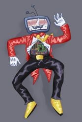 bulge deltarune erection tenna_(deltarune) tight_clothing wireplay wires