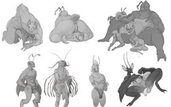 2015 anal anal_sex ant antennae anthro anus arthropod athletic backsack ball_lick balls balls_deep big_balls big_dom_small_sub clothed clothing cum custapple cute deep_penetration erection eye_contact flaccid foreskin front_view glans huge_cock humanoid_hands humanoid_penis insects kneeling licking male male_only mantis masculine_male multi_arm multi_limb muscular muscular_male nude oral penetration penis pose precum presenting sex shaded sitting size_difference skimpy slim spread_legs spreading standing thong tongue tongue_out topless uncircumcised uncut