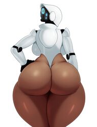 ass backboob bare_legs big_ass big_breasts big_butt breasts bubble_butt butt cyborg dark-skinned_female dark_skin dat_ass haydee haydee_(game) hi_res hips huge_ass huge_butt huge_thighs hyper hyper_thighs leotard robot sssonic2 standing thick thick_thighs video_game_character video_games white_background white_leotard wide_hips