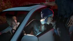 3d animated balls batesz being_watched car chloe_price fellatio female human life_is_strange male max_caulfield open_fly oral pale_skin penis police public public_sex source_filmmaker testicles vehicle watching