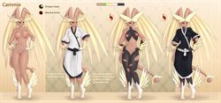 1girls 2016 anthro areolae black_nose black_sclera blush breasts brown_fur cammie clothed clothing dark_fur dragon english_text feet female fur furry green_eyes hands_on_hips hi_res lagomorph long_ears looking_at_viewer lopunny lysergide mammal mega_evolution mega_lopunny model_sheet navel nintendo nipples nude original_character pokemon pokemon_(species) pussy rabbit simple_background smile solo standing tail text torn_clothes video_games white_fur wings