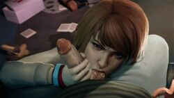 doctorproxy dominant_male fellatio female handjob kneeling life_is_strange male max_caulfield sucking sucking_balls sucking_testicles tagme testicles warren_graham