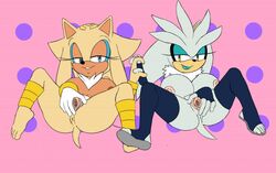 2016 2girls anthro anus areola big_breasts bimbo breasts busty cleavage duo erect_nipples eyeliner eyeshadow female gold_the_tenrec hedgehog holding_hands huge_breasts lipstick makeup mammal multiple_girls nipples nude pussy ravnic rule_63 sega silver_the_hedgehog sonic_(series) sonic_the_hedgehog_(series) soulteam tenrec vagina voluptuous yuri