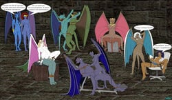 4boys 6+girls 8girls angela_(gargoyles) blue-skinned_female blue-skinned_male blue_skin bondage bound breasts broadway_(gargoyles) brooklyn_(gargoyles) clothing cum cum_inside dark-skinned_female dark_skin delilah_(gargoyles) demona desdemona_(gargoyles) disney domination elisa_maza fab3716 father_and_daughter female femdom fishnets footwear french_text gargoyles goliath_(gargoyles) green-skinned_male green_skin griff_(gargoyles) group high_heels human humanoid incest legwear male malesub mammal mother_and_daughter multiple_boys multiple_girls multiple_subs nipples nude obsidiana ophelia_(gargoyles) orgy pussy restrained reverse_cowgirl_position reverse_rape rope_bondage secretary stockings submissive una_(gargoyles) unicorn_humanoid white-skinned_female white_skin