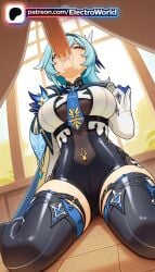 1boy 1girl 1girls 2026 ai_generated artist_name blowjob blowjob_face blue_hair boobs breasts bust chest cock cum cum_in_mouth dick electroworld eula_(genshin_impact) fellatio genshin_impact hetero hi_res high_quality high_resolution highres indoors licking long_hair oral oral_sex patreon patreon_username penis stable_diffusion sucking testicles tits watermark window