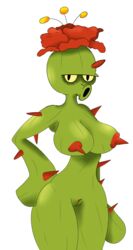 1girls alpha_channel anthro armpits big_breasts breasts cactus cactus_(pvz) erect_nipples female female_only flora_fauna huge_breasts humanoid looking_at_viewer nipples nude plant plantie plants_vs_zombies pussy simple_background solo solo_female thompson-vonjung thorns transparent_background video_games