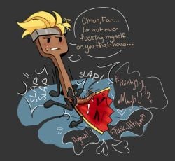 adamationz cum fan_(ii) grinding inanimate_insanity lemonbastards object_shows osc paintbrush_(ii) penis_between_legs tentacle_penis