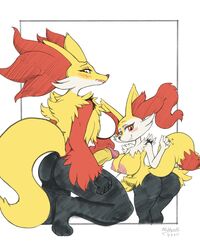 braixen from nintendo by michiyoshi