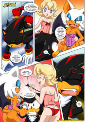 anthro ass bbmbbf bondage breasts comic domination female femdom hope_kintobor lien-da_lucky_night male mobius_unleashed nipples nude palcomix penis pussy rouge_the_bat sex shadow_the_hedgehog sonic_(series) straight