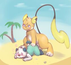 2boys all_fours alolan_form alolan_raichu anal anal_sex ass_up beach big_dom_small_sub blue_eyes blue_fur blush brown_fur digitigrade doggy_style feet from_behind_position interspecies lambent male mammal mind_control nintendo nude oshawott outdoors palm_tree paws penetration penis pokemon pokemon_(species) pokemon_sm raichu rodent seaside semi-anthro sex size_difference spiral_eyes tail testicles tongue tongue_out vwhite_fur wide_hips yaoi