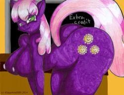 2014 anthro ass bent_over big_breasts big_butt breasts cheerilee_(mlp) earth_pony equid equine female friendship_is_magic hasbro hi_res horse huge_butt ksapphire8989 mammal my_little_pony nipples nude pony solo