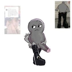 1boy algebralien battle_for_bfb battle_for_bfdi battle_for_dream_island battle_for_dream_island_again bfb bfdi bfdia black_boots boots bored_expression bored_sex color colored eight_(bfb) genderless grabbing_penis grey_body grey_skin male male_only meme_in_the_background object_shows penis penis_out self_upload solo solo_male the_power_of_two tpot valkov white_background x_finds_out_his_value xfohv