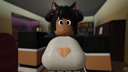 1girls 3d breasts cat_ears catgirl diana_(uni44) female furry roblox robloxian self_upload tagme tits uni44 video