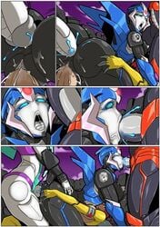 anal arcee arcee_(prime) autobot breasts cum decepticon fellatio female flamewar futanari intersex low_res mad-project orgy sari_sumdac slipstream transformers transformers_animated transformers_prime yuri