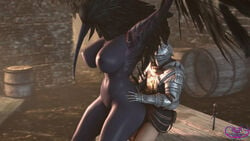 2016 3d absurd_res areola big_breasts breasts creepychimera crow_demon dark_souls dark_souls_2 erect_nipples female fromsoftware highres huge_breasts human male mammal nipples nude ornifex penetration sex