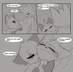 1boy 1boy1girl 1girl2boys 1girls anthro anthro_on_anthro anthro_only black_and_white catnap catnap_(poppy_playtime) comic comic_page comic_panel critters_(poppy_playtime) dialogue domestic_cat feline female female/male furry_only hugging licking licking_neck licking_penis male male/female no_humans penis poppy_playtime poppy_playtime_(chapter_3) purple_fur purple_skin sex simple_background simple_shading smiling_critters tagme