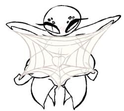 anthro arachnid arthropod bedroom_eyes big_breasts blush breasts female genitals meara monstro_village multi_arm multi_eye multi_leg multi_limb narrowed_eyes nipples pubic_stubble pussy seductive solo spider spider_web the_weaver