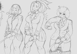 1boy 2022 3futas ashido_mina balls_in_panties black_and_white black_sclera blush boku_no_hero_academia creati elbowing futa futanari hidden_character mina_ashido momo_yaoyorozu my_hero_academia no_panties ochako_uraraka omorashi pee peeing peeing_in_urinal peeing_together pencil_sketch pinky pinky_(my_hero_academia) piss pissing relief relieved school_uniform shy sigh sigh_of_relief sighing skirt skirt_lift skirt_pull skirt_up snobbyfoxy unseen_character uraraka_ochako uravity urinal urinal_use urinating urinating_futanari urine urine_stream watersports yaoyorozu_momo