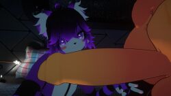 big_penis cock dick femboy furry impimon penis purple_eyes purple_fur scp-999 size_difference tagme thighhighs vrchat vrchat_avatar yellow_body