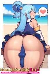 1futa 1girls ai_generated aqua_(konosuba) ass ass_focus ass_shake ass_up ass_visible_through_thighs bent_over breasts buldge cum cum_drip cumshot doggy_style_position feet_out_of_frame from_behind from_behind_position futa_focus futa_only futanari huge_balls huge_breasts huge_butt huge_cock huge_testicles huge_thighs kono_subarashii_sekai_ni_shukufuku_wo! konoai legs legs_together long_hair looking_back outdoors penis precum presenting_ass presenting_penis solo solo_female solo_focus solo_futa swimsuit testicles