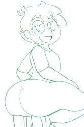 aladoeduardo ass big_ass big_butt femboy male mundo_torajo sketch spike_draws torajo uncensored wip youtube youtuber