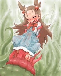 1girls female human hun jasmine_(pokemon) pokemon tentacle tentacle_rape vore