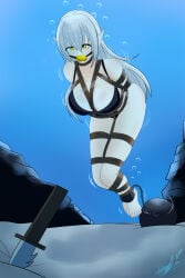 barefoot bondage drowning feet tagme underwater underwater_peril
