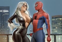 1boy 1boy1girl 1girls ai_generated big_ass big_breasts big_thighs black_cat_(marvel) breasts couple couple_(romantic) couple_love couples curvaceous curvy curvy_figure digital_media_(artwork) felicia_hardy female hips huge_ass huge_breasts huge_thighs large_ass large_breasts large_thighs legs light-skinned_female light-skinned_male light_skin male male/female marvel marvel_comics mature mature_female peter_parker phophopho slim_waist spider-man spider-man_(series) straight thick thick_hips thick_legs thick_thighs thighs voluptuous waist white_hair wide_hips wide_thighs