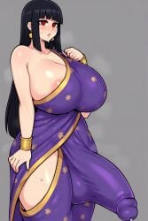 ai_generated bangs black_hair breasts breasts_bigger_than_head bulge bulge_through_clothing bulge_under_clothes bulging_breasts bulging_penis cleavage cock enormous_breasts enormous_penis flaccid flaccid_penis futa_cock futa_only futanari huge_breasts huge_cock huge_thighs hyper_balls hyper_futa hyper_penis nipple_outline penis penis_bulge red_eyes snapperai steam steaming_body steamy_breath sweatdrop sweating sweating_futa thick_thighs thighs