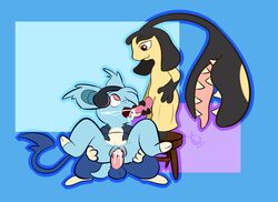 cum cum_in_pussy cum_inside cum_on_face fellatio female male mawile nidorina nini_(nidorina) nintendo oral orgasm penetration penis pokemon pokemon_(species) puffdraws pussy sex teeth tongue tongue_out vaginal_penetration video_games