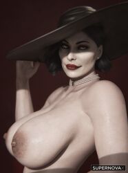 alcina_dimitrescu huge_breasts pale_skin resident_evil supernovax