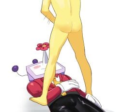 2026 2boys 2d 2d_(artwork) antennae ass blush_sticker color colored completely_naked completely_naked_male completely_nude completely_nude_male deltarune digital_drawing_(artwork) digital_media_(artwork) flower flowery fully_clothed ilikemolerats jerking_off long_nose lying_on_ground male male_only masturbating motion_lines naked_male_with_clothed_male nude_male_clothed_male pointy_nose standing standing_masturbation tenna_(deltarune) tv_head undertale_(series) white_background