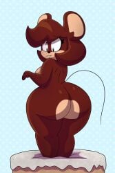 1girls anthro ass breasts chunkiroll female furry mouse nude tagme