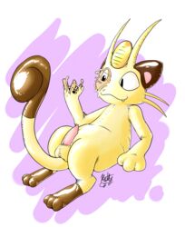 animal_genitalia assimilation furry inflatable kaittycat living male male_only meowth nintendo penis pokemon rubber shiny suit video_games